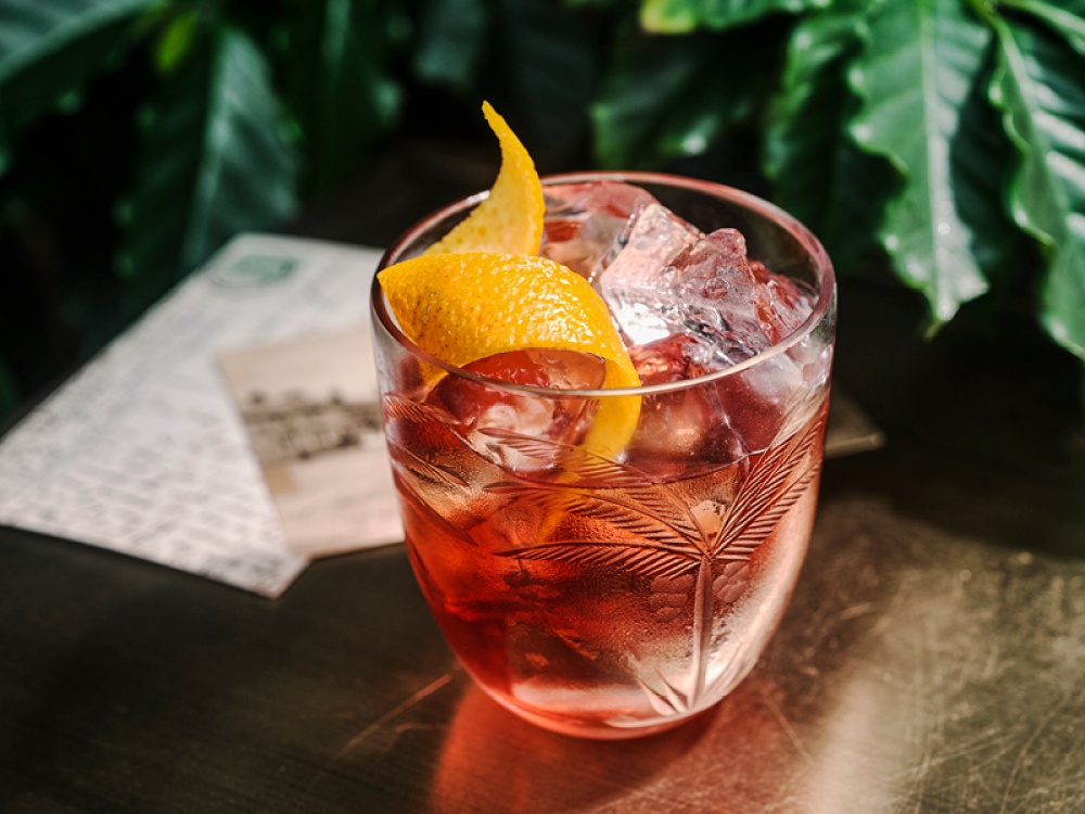 Add Campari and sweet vermouth